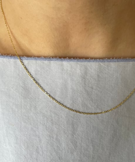DEAD STOCK Vintage Silver925 tiny chain necklace Azuki ②