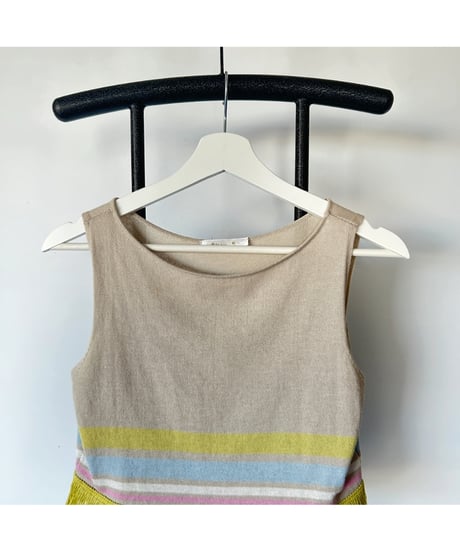 MADE IN ITALY fringe knit tops