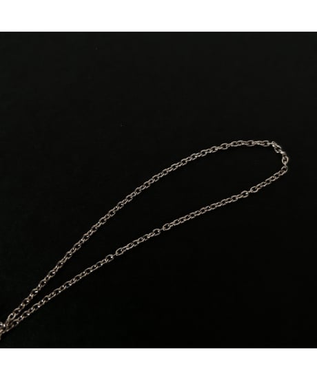 Vintage Sterling tiny chain necklace Azuki ③