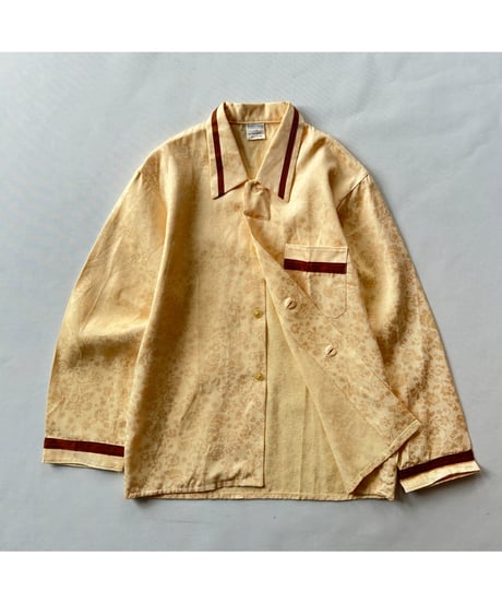 70s~80s Pajama shirt (Flower pattern)