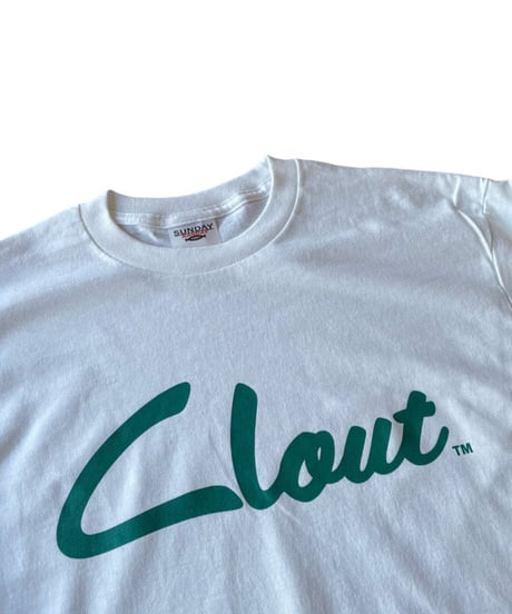 Sunday kanday × Clout  L/S tee WHT