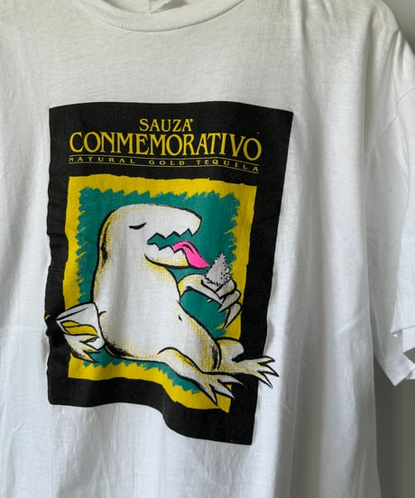 90s SAUZA "NATURAL GOLD TEQUILA" s/s tee L