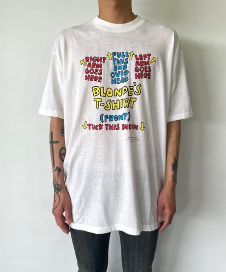 DEAD STOCK 90s "BLONDE'S"  s/s tee XL