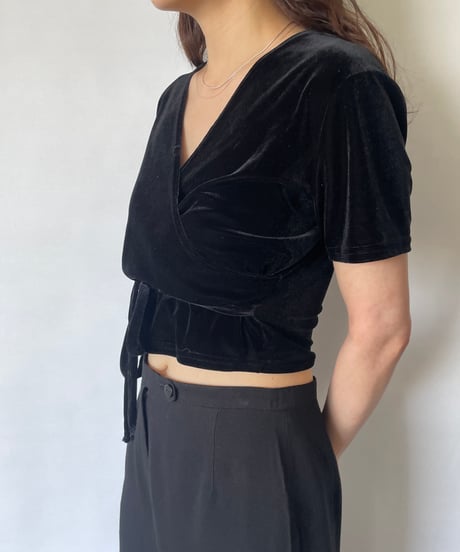 cachecoeur velours tops