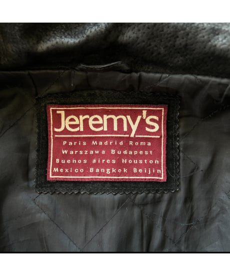 80-90s  Pig Skin Stand Collar Coat
