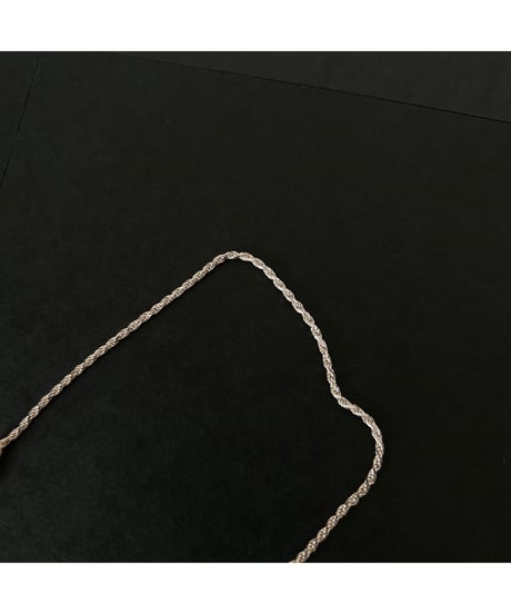 Vintage ITALY 925 Rope chain bracelet　①