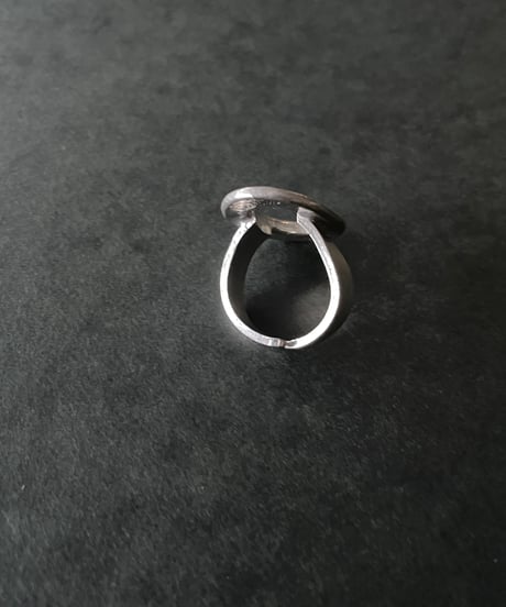 70s vintage modernist pewter ring made in Denmark S