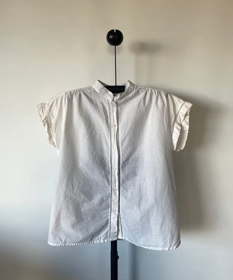 Europe vintage white blouse　44