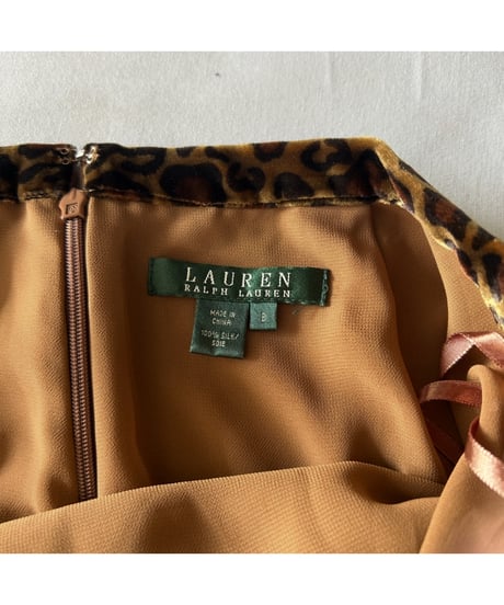 Ralph Lauren leopard silk skirt