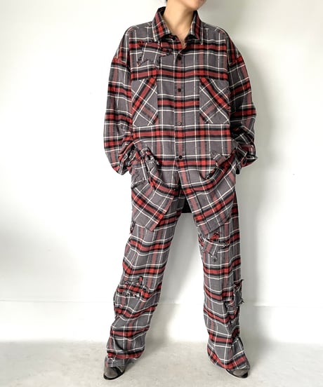 NAM "BELLOWS HEAVY FLANNEL SHIRT & PANTS" (GREY/STAR)