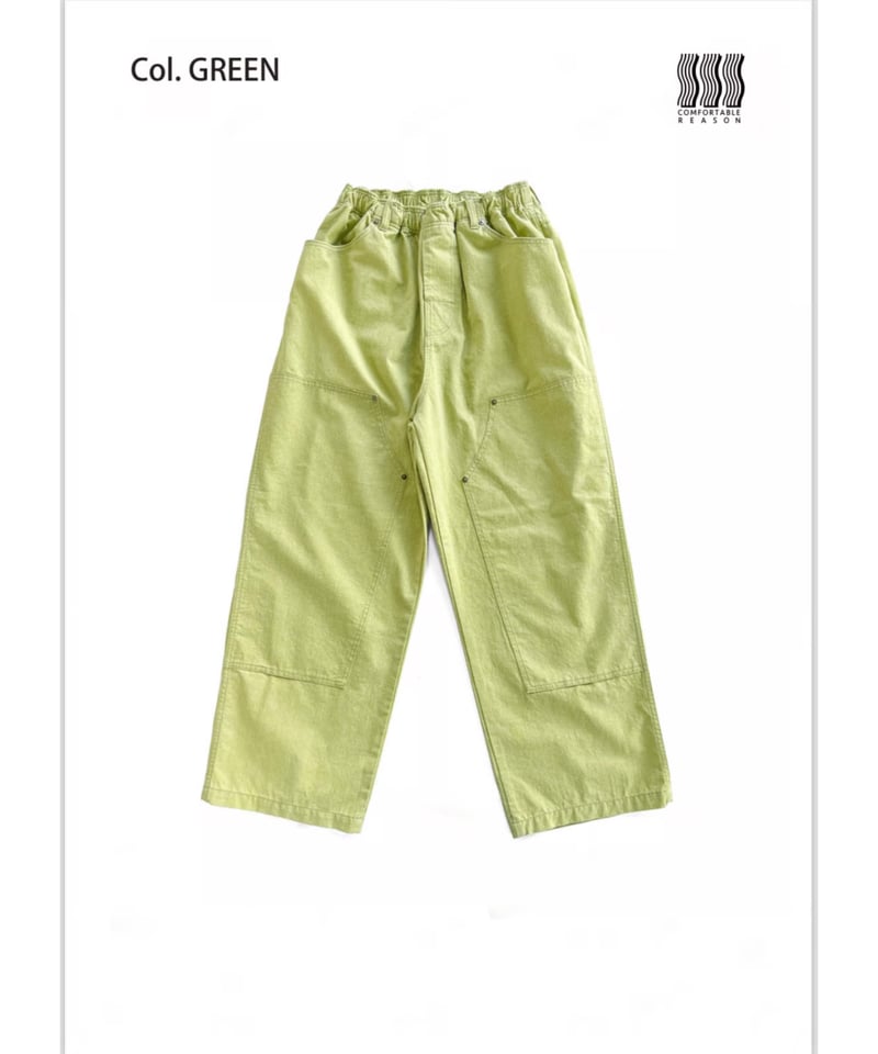 COMFORTABLE REASON Double Knee Pigment Pant | C