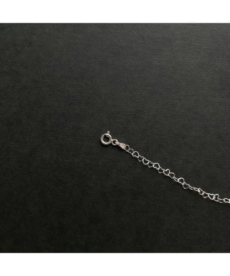 DEAD STOCK Italy 925 tiny chain necklace Heart 17