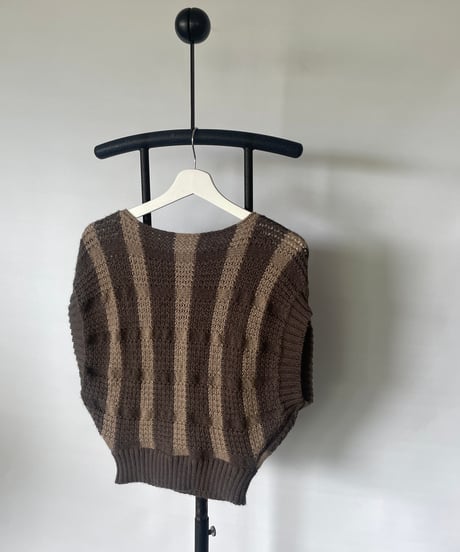 EUROPE VINTAGE s/s poncho knit mede in italy