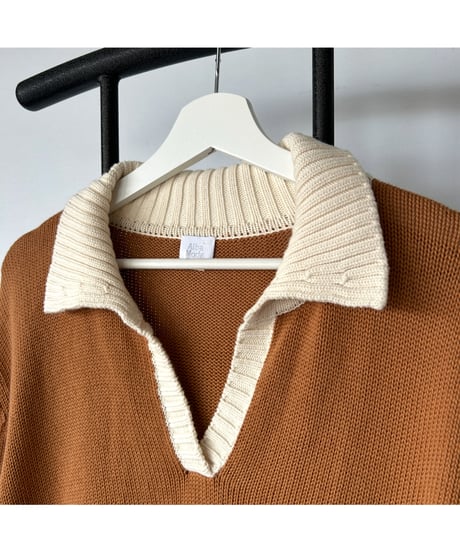 Europe Vintage Cotton Knit Polo