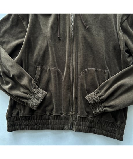 ANDER "VELOUR ZIP HOODIE"