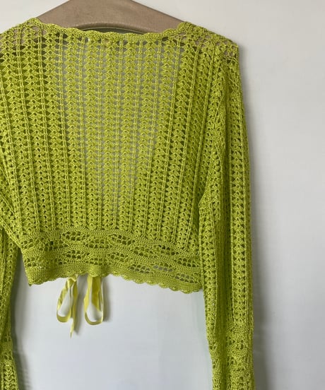 Crochet knit cardigan