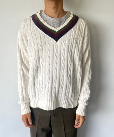 90s Ralph Lauren V-neck Cotton Knit