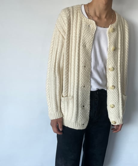 Vintage Cable Knit Cardigan