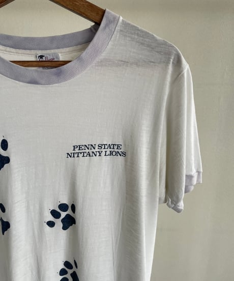 80s "PENN STATE NITTANY LIONS" RINGER Tee