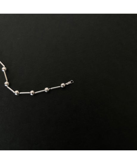 DEAD STOCK Vintage Italy 925 tiny chain necklace ball 12