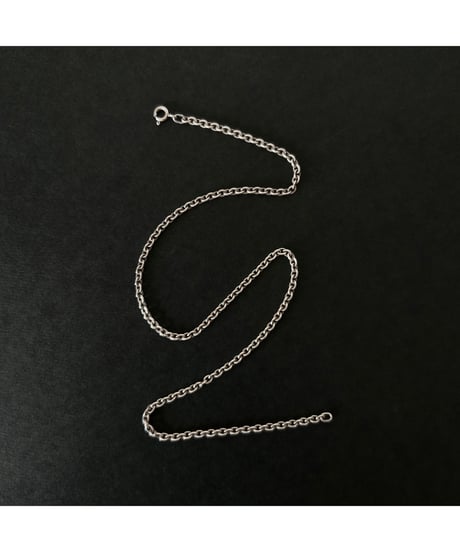 Vintage Silver925 tiny chain necklace Azuki ⑨