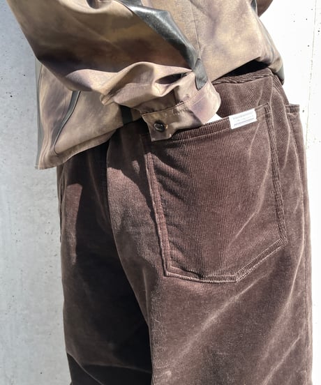 COMFORTABLE REASON "Brushed Lining Cords Slacks"