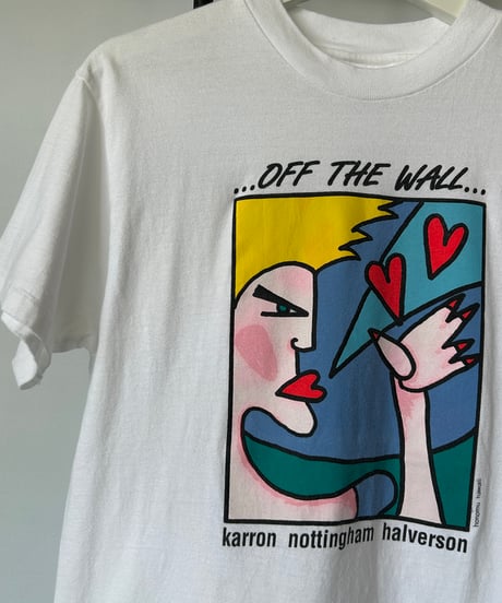 90s "off the wall..." s/s tee M