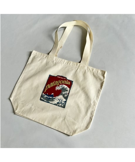 90-00s patagonia "KATSUSHIKA HOKUSAI" tote bag