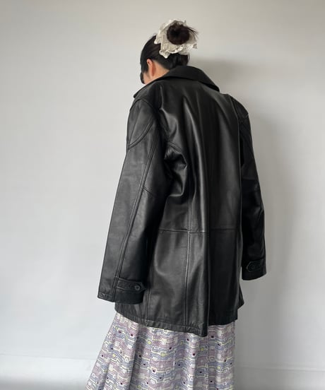 Vintage Leather Car Coat