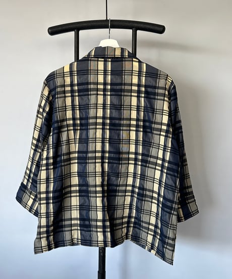 Europe Vintage Check Blouson
