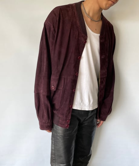 80s  europe Suede Blouson
