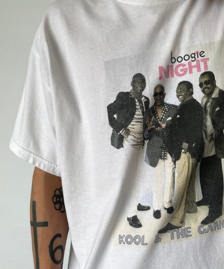 00s KOOL&THE GANG "boogie NIGHT" s/s tee