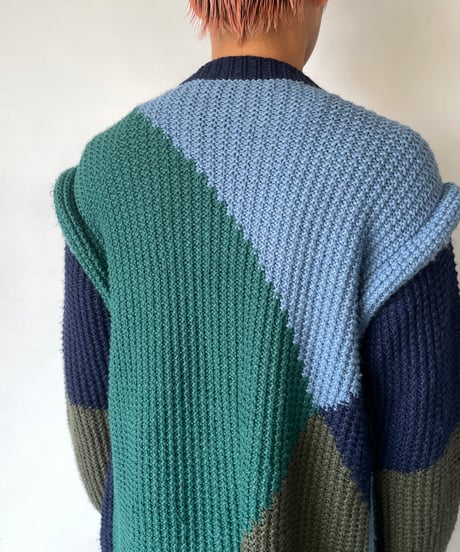 europe vintage Multicolor Cardigan