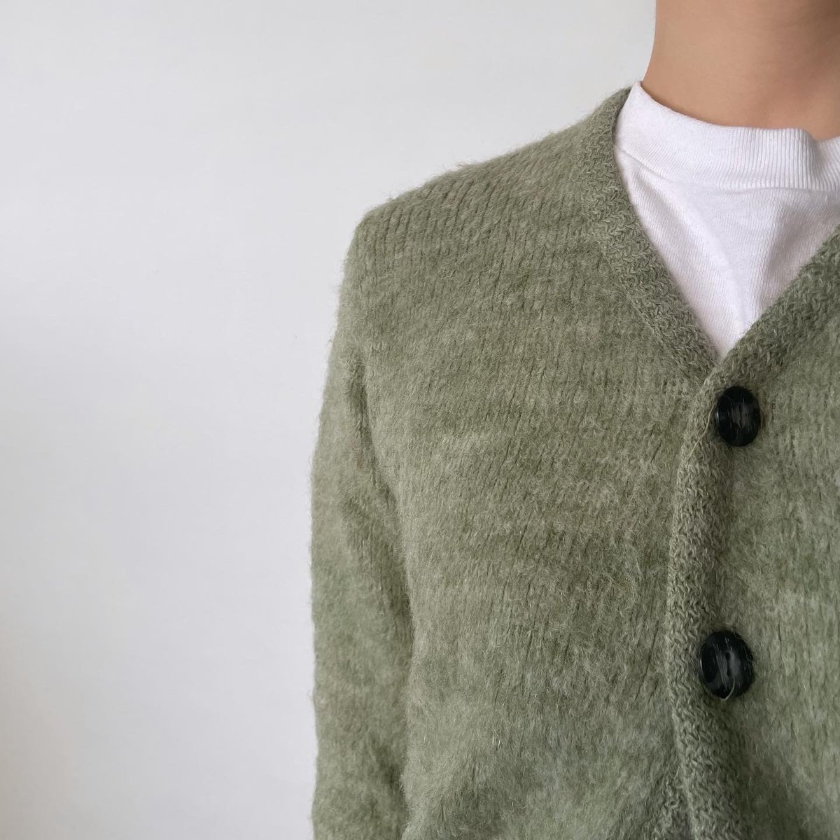 60s Sears mohair cardigan M | Clout