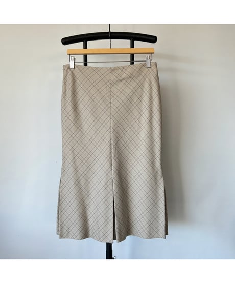 GIVENCHY Wool Check Skirt