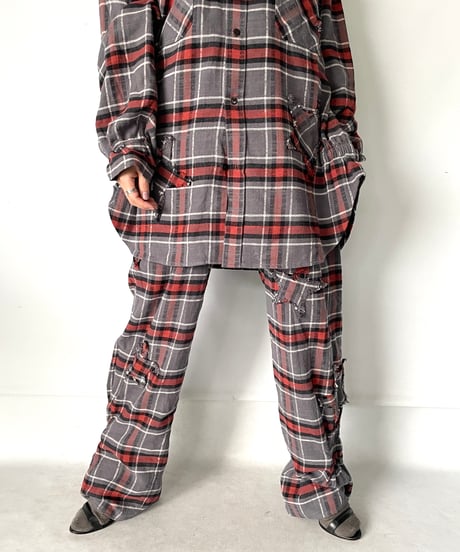 NAM "BELLOWS HEAVY FLANNEL SHIRT & PANTS" (GREY/STAR)