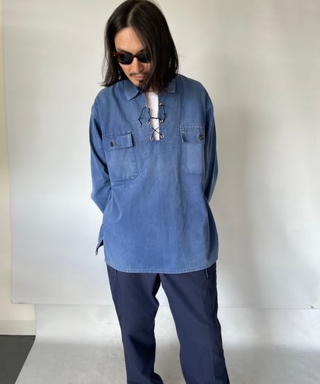 70s GEVACO Lace-up Pullover