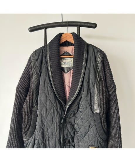 80s Quilting leather Jacket