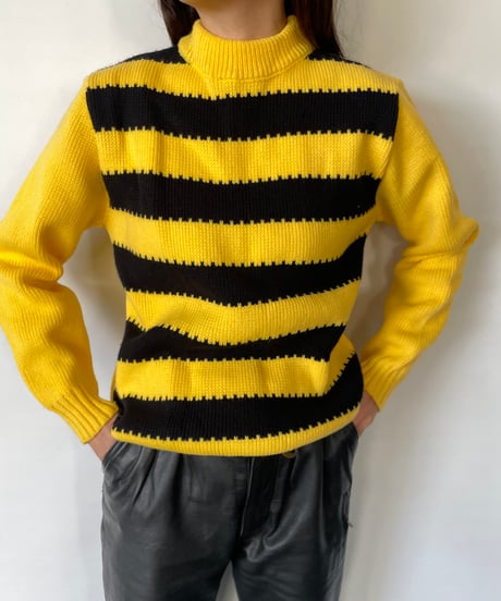 Dead Stock 80s Killer bee Knit