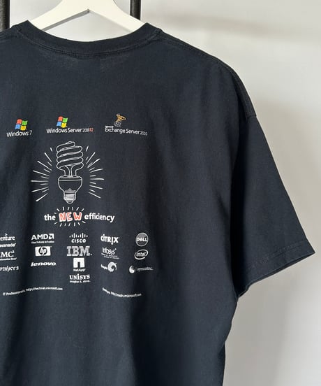 00s Microsoft "the NEW efficiency" s/s tee