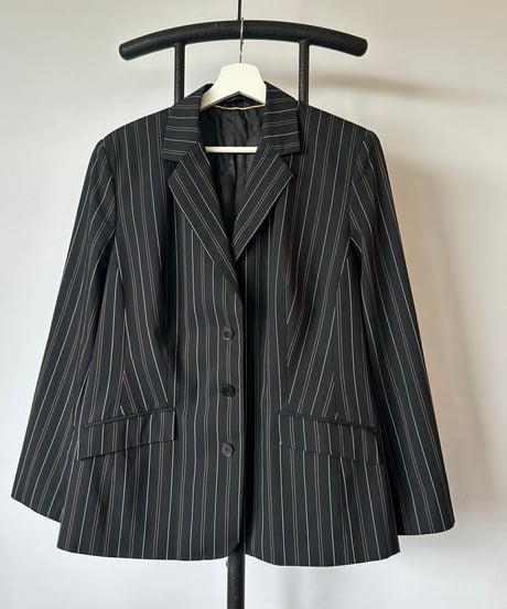 Euro vintage Stripe Tailored Jacket