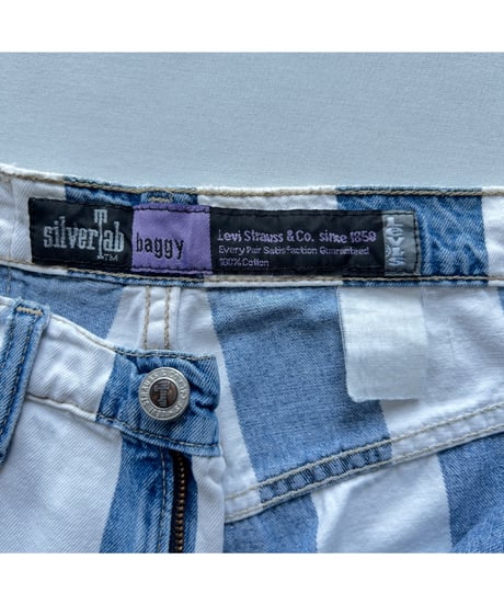 Levi's silverTab Stripe Denim Shorts
