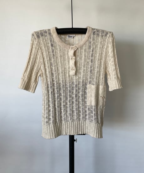Europe vintage henry neck knit