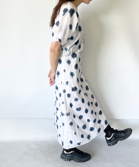 MADE IN USA blur dot dress