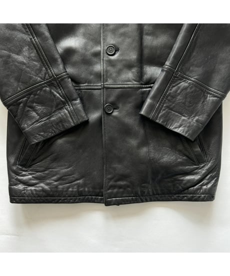 Vintage Leather Car Coat