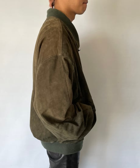 90s europe Suede Jacket