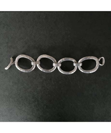 70s vintage modernist pewter bracelet made in Denmark