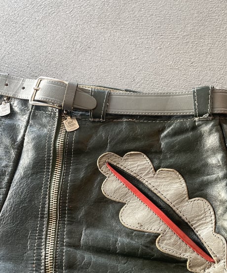 Europe vintage Tyrollean  leather pants