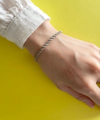 Vintage ITALY 925 Rope chain bracelet ②