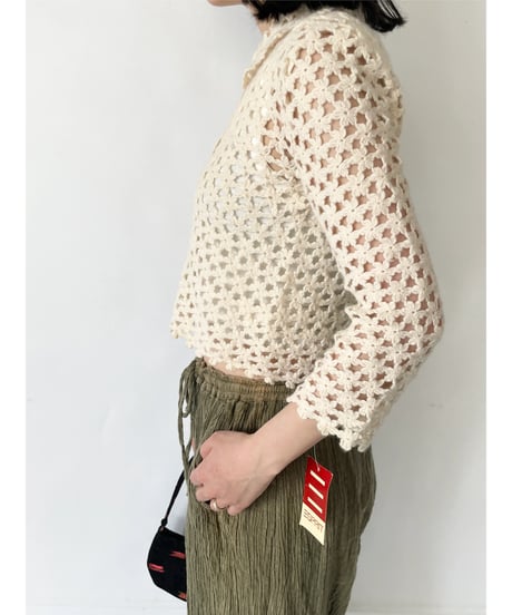 DEAD STOCK Flower Knit Cardigan